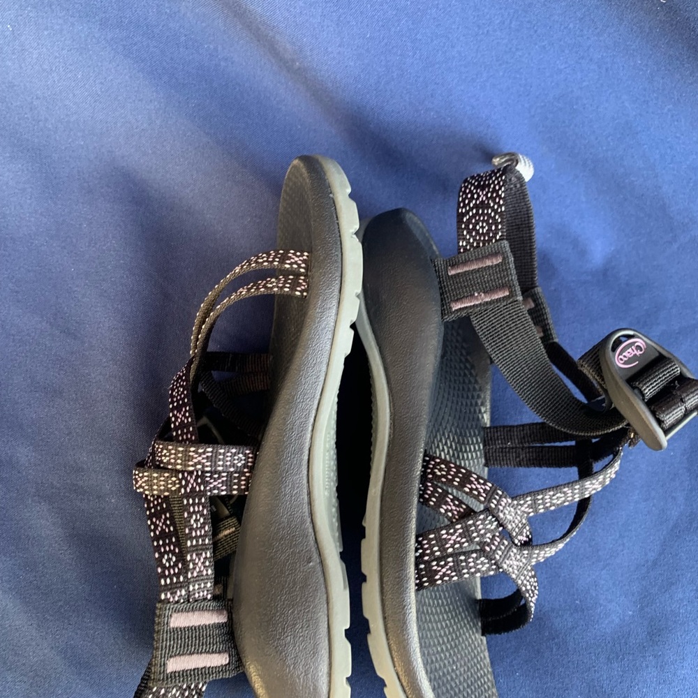 Chaco Kids ZX/1 EcoTread Sandals Black Size 2 Hugs And Kisses Color - Picture 8 of 10
